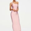 Wholesale * Solado One Shoulder Cinched Waist Bodycon Maxi Dress Pink