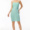 Wholesale * Solado Backless Glitter Cami Bodycon Dress Aquamarine