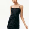 Wholesale * Solado Jacquard Backless Cami Mini Dress Black